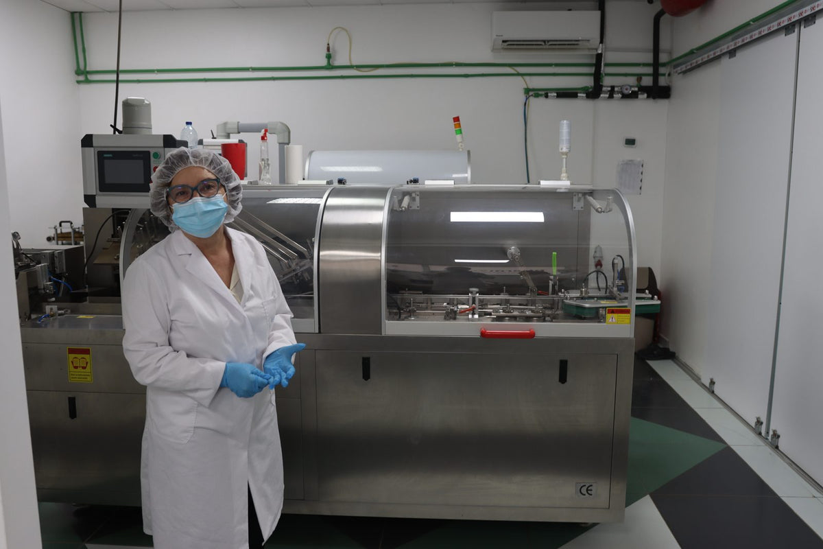 Capsule machine in the PureNADH facility