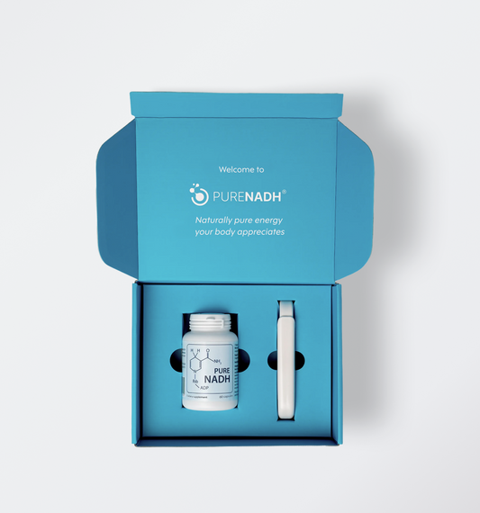 PureNADH bottle, 100 mg NADH capsules