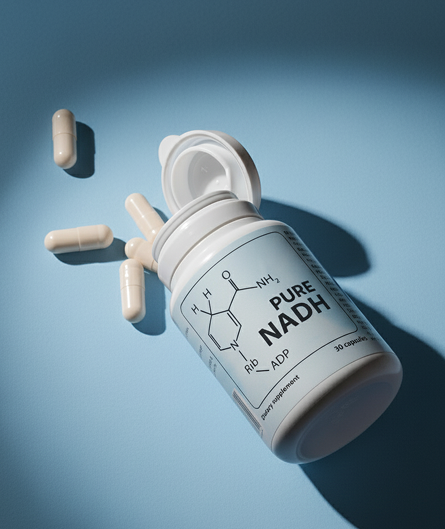 PureNADH 100 mg NADH capsules, product bottle